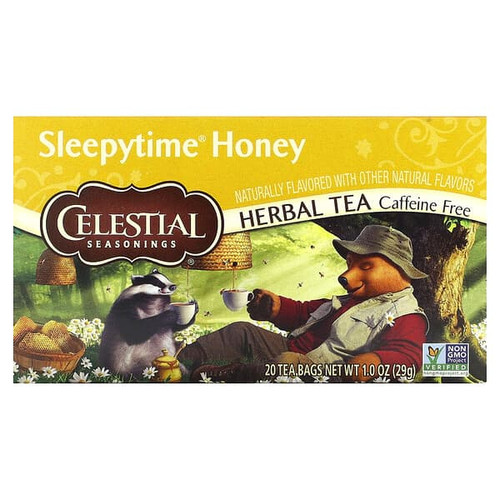 <img alt="Celestial Seasonings, Herbal Tea, Sleepytime Honey, Caffeine Free, 20 Tea Bags 1 oz (29 g) (Discontinued Item)" title="Celestial Seasonings, Herbal Tea, Sleepytime Honey, Caffeine Free, 20 Tea Bags 1 oz (29 g) (Discontinued Item),070734529672"