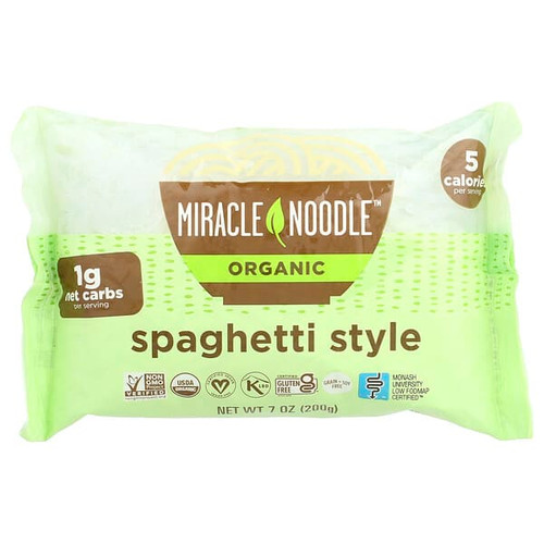 <img alt="Miracle Noodle, Organic Spaghetti Style Noodle, 7 oz (200 g)" title="Miracle Noodle, Organic Spaghetti Style Noodle, 7 oz (200 g),853237003418"