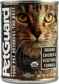 PetGuard, Organic Cat Food,  Chicken and Vegetables - 12.7 oz