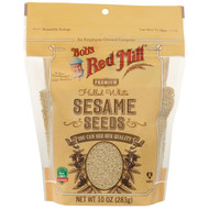 3 PACK OF Bobs Red Mill, Hulled White Sesame Seeds, 10 oz (283 g)