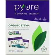 Pyure, Organic Stevia Sweetener Packets, 40 Count, 1.4 oz (40 g)