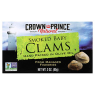 <img alt="Crown Prince Natural, Smoked Baby Clams, In Olive Oil, 3 oz (85 g)" title="Crown Prince Natural, Smoked Baby Clams, In Olive Oil, 3 oz (85 g),073230008535"