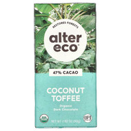 <img alt="Alter Eco, Organic Dark Chocolate Bar, Coconut Toffee, 47% Cacao, 2.82 oz (80 g)" title="Alter Eco, Organic Dark Chocolate Bar, Coconut Toffee, 47% Cacao, 2.82 oz (80 g),817670010129"