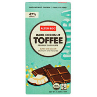 3 PACK of Alter Eco, Organic Chocolate Bar, Dark Salted Coconut Toffee, 2.82 oz (80 g)