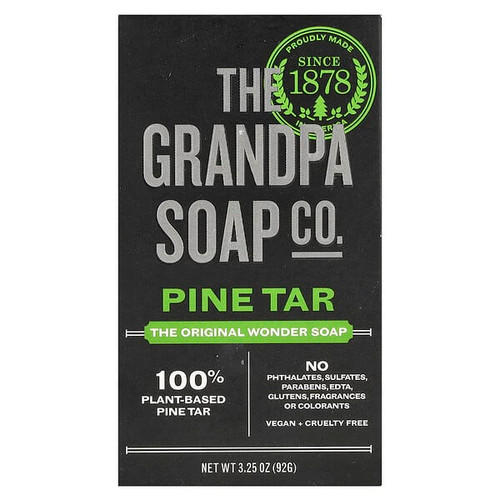 <img alt="The Grandpa Soap Co., Wonder Soap, Pine Tar, 3.25 oz (92 g)" title="The Grandpa Soap Co., Wonder Soap, Pine Tar, 3.25 oz (92 g),010486007004"