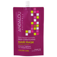 3 PACK of Andalou Naturals, 1000 Roses Complex Deep Conditioning, Color Care, Hair Mask, 1.5 fl oz (44 ml)