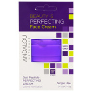 Andalou Naturals, Perfecting Cream, Goji Peptide, Single Use, .14 oz (4 g)