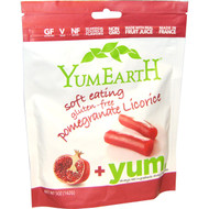 3 PACK OF YumEarth, Organic Licorice, Pomegranate, 5 oz (142 g)