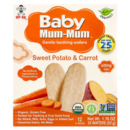 <img alt="Hot Kid, Baby Mum-Mum, Gentle Teething Wafers, Sweet Potato & Carrot, 12 Packs, 2 Wafers Each" title="Hot Kid, Baby Mum-Mum, Gentle Teething Wafers, Sweet Potato & Carrot, 12 Packs, 2 Wafers Each,686352600138"