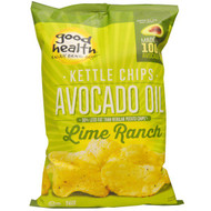 3 PACK of Good Health Inc. Kettle Style Avocado Oil Potato Chips Lime Ranch -- 5 oz