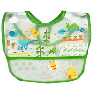 i play Inc., Green Sprouts, Wipe-off Bib, 9-18 Months, Green, 1 Bib