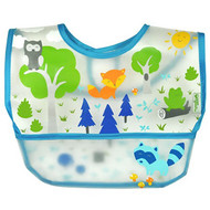 i play Inc., Green Sprouts, Wipe-off Bib, 9-18 Months, Blue, 1 Bib