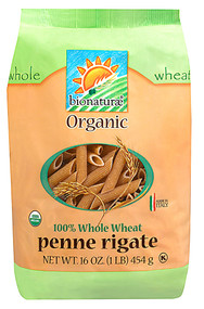 Bionaturae, Organic 100% Whole Wheat Penne Rigate - 16 oz