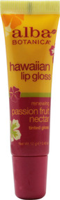 Alba, Botanica Hawaiian Clear Lip Gloss, Passion Fruit Nectar - 0.42 oz
