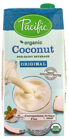 3 PACK of Pacific Foods Organic Coconut Sweetened Beverage Non-Dairy Original -- 32 fl oz