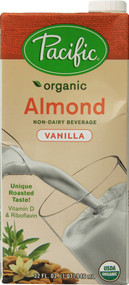 3 PACK of Pacific Foods Organic Almond Plant-Based Beverage Carton Vanilla -- 32 fl oz