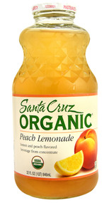3 PACK of Santa Cruz Organic Lemonade Peach -- 32 fl oz