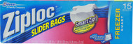 Ziploc, Slider Freezer Bags Quart - 15 Bags