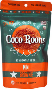 Wonderfully Raw, Organic Mini Coco-Roons Gluten Free,  Brownie - 2 oz