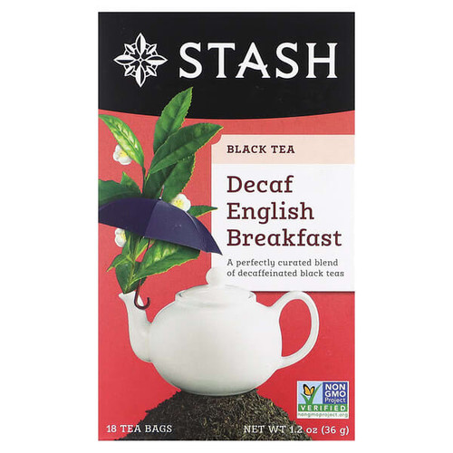 <img alt="Stash Tea, Black Tea, Decaf English Breakfast, 18 Tea Bags, 1.2 oz (36 g)" title="Stash Tea, Black Tea, Decaf English Breakfast, 18 Tea Bags, 1.2 oz (36 g),077652082784"