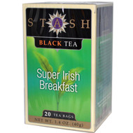 Stash Tea, Black Tea, Super Irish Breakfast, 20 Tea Bags, 1.4 oz (40 g) (Discontinued Item)