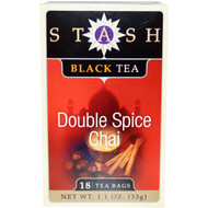 3 PACK OF Stash Tea, Black Tea, Double Spice Chai, 18 Tea Bags, 1.1 oz (33 g)