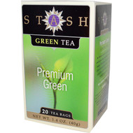 Stash Tea, Green Tea, Premium Green, 20 Tea Bags, 1.4 oz (40 g)
