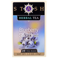 3 PACK of Stash Herbal Tea Caffeine Free Blueberry Superfruit -- 20 Tea Bags