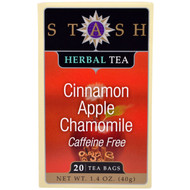 3 PACK of Stash Herbal Tea Caffeine Free Cinnamon Apple Chamomile -- 20 Tea Bags