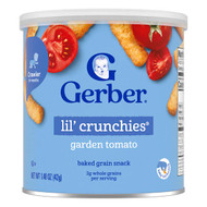 <img alt="Gerber, Snacks for Baby, Lil Crunchies, Baked Grain Snack, 8+ Months, Garden Tomato, 1.48 oz (42 g)" title="Gerber, Snacks for Baby, Lil Crunchies, Baked Grain Snack, 8+ Months, Garden Tomato, 1.48 oz (42 g),015000048327"