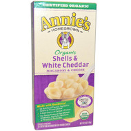Annies Homegrown, Macaroni & Cheese, Shells and White Cheddar, Organic, 6 oz (170 g) (Discontinued Item)