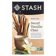 <img alt="Stash Tea, Black Tea, Decaf Vanilla Chai, 18 Tea Bags, 1.2 oz (36 g)" title="Stash Tea, Black Tea, Decaf Vanilla Chai, 18 Tea Bags, 1.2 oz (36 g),077652082692"