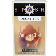 3 PACK OF Stash Tea, Premium, Decaf Tea, Vanilla Chai, 18 Tea Bags, 1.2 oz (36 g)