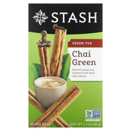 <img alt="Stash Tea, Green Tea, Chai Green , 20 Tea Bags, 1.3 oz (38 g)" title="Stash Tea, Green Tea, Chai Green , 20 Tea Bags, 1.3 oz (38 g),077652082524"