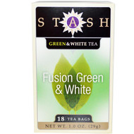 Stash Tea, Premium, Fusion Green & White Tea, 18 Tea Bags, 1.0 oz (29 g)