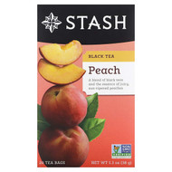 <img alt="Stash Tea, Black Tea, Peach, 20 Tea Bags, 1.3 oz (38 g)" title="Stash Tea, Black Tea, Peach, 20 Tea Bags, 1.3 oz (38 g),077652082555"