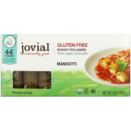 3 PACK of Jovial Gluten Free Brown Rice Pasta Manicotti -- 7 oz