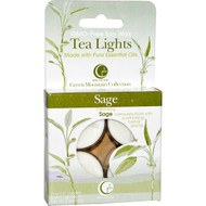 Way Out Wax, Tea Lights, Sage, 4 Candles, 0.6 oz (16 g) Each