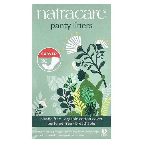 <img alt="Natracare, Panty Liners, Organic Cotton Cover, Curved, 30 Liners" title="Natracare, Panty Liners, Organic Cotton Cover, Curved, 30 Liners,782126003065"