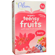 3 PACK of Plum Organics, Tots,Organic Teensy Soft Fruits Snacks, Berry, 12+ Months, 5 Packs, .35 oz (10 g) Each
