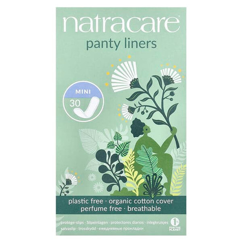 <img alt="Natracare, Panty Liners, Organic Cotton Cover, Mini, 30 Liners" title="Natracare, Panty Liners, Organic Cotton Cover, Mini, 30 Liners,782126003003"