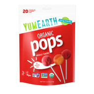 <img alt="YumEarth, Organic Pops, Assorted Flavors, 20 Pops, 4.3 oz (124 g)" title="YumEarth, Organic Pops, Assorted Flavors, 20 Pops, 4.3 oz (124 g),810165016262"