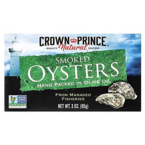 <img alt="Crown Prince Natural, Smoked Oysters, In Olive Oil, 3 oz (85 g)" title="Crown Prince Natural, Smoked Oysters, In Olive Oil, 3 oz (85 g),073230008511"