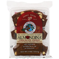 3 PACK of Almondina, Chocolate Cherry, Almond Cherry Chocolate Biscuits, 4 oz (113.4 g)