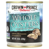 <img alt="Crown Prince Natural, Whole Oysters, Packed In Water, 8 oz (226 g)" title="Crown Prince Natural, Whole Oysters, Packed In Water, 8 oz (226 g),073230008528"
