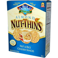 3 PACK of Blue Diamond Almond Nut-Thins Nut & Rice Cracker Snacks -- 4.25 oz