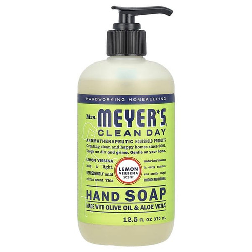 <img alt="Mrs. Meyers Clean Day, Hand Soap, Lemon Verbena , 12.5 fl oz (370 ml)" title="Mrs. Meyers Clean Day, Hand Soap, Lemon Verbena , 12.5 fl oz (370 ml),808124121041"