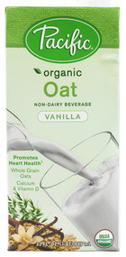 3 PACK of Pacific Foods Organic Oat Plant-Based Beverage Vanilla -- 32 fl oz
