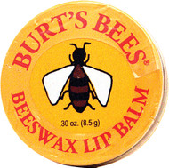 3 PACK of Burts Bees 100% Natural Moisturizing Lip Balm Tin Original Beeswax with Vitamin E & Peppermint Oil -- 0.3 oz