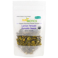 Sunbiotics, Organic Gourmet Probiotic Snacks, Pumpkin Seeds, Lemon Teriyaki, 1.5 oz (42.5 g)